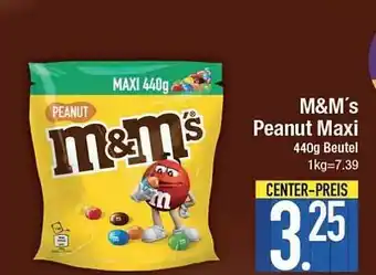 E-Center M&m's Peanut Maxi Angebot