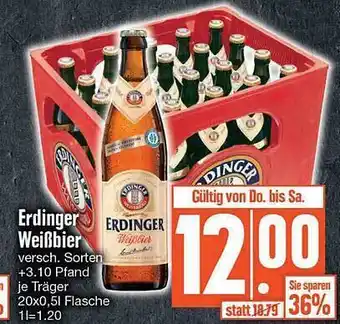 Edeka Erdinger Weißbier Angebot