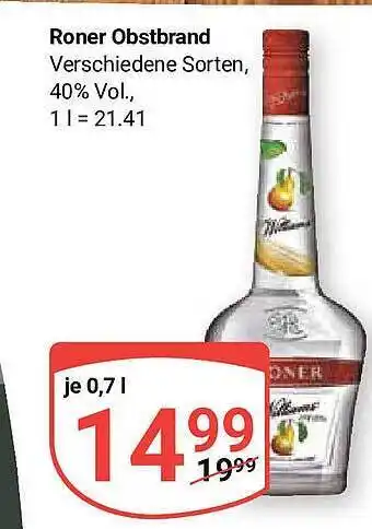 Globus Roner Obstbrand Angebot