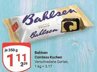 Globus Bahlsen Comtess Kuchen Angebot