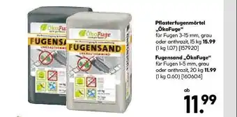 Hellweg Pflasterfugenmörtel „ökofuge” Fugensasnd „ökofuge” Angebot