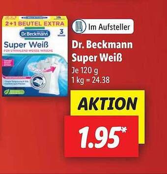 Lidl Dr Beckmann Super Weiß Angebot