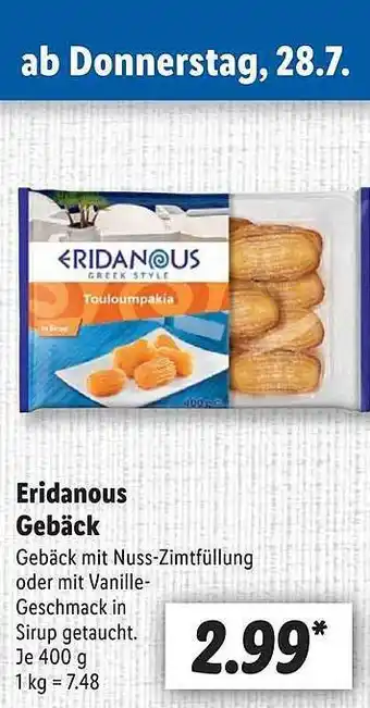 Lidl Eridanous Gebäck Angebot