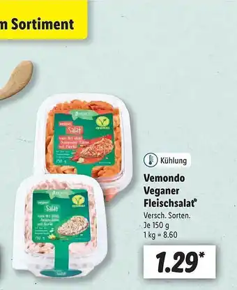 Lidl Vemondo Veganer Fleischsalat Angebot