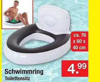 Zimmermann Schwimmring Toilettensitz Angebot