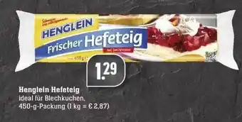 Edeka Henglein Hefeteig Angebot