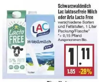 Edeka Schwarzwaldmilch Lac Laktosefreie Milch Oder Arla Lacto Free Angebot