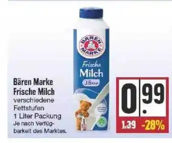 Edeka Bären Marke Frische Milch Angebot