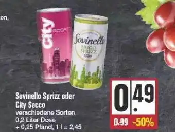 Edeka Sovinello Sprizz Oder City Secco Angebot