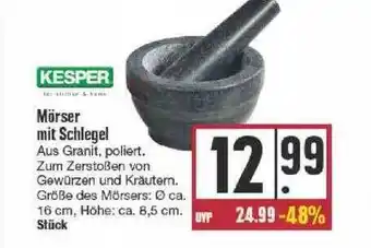 Edeka Kepser Mörser Mit Schlegel Angebot