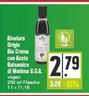 Edeka Alnatura Origin Bio Crema Con Aceto Balsamico Di Modena G.g.a. Angebot