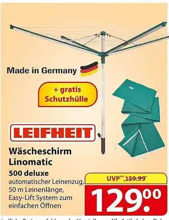 Famila Nord Ost Leifheit Wäscheschirm Linomatic Angebot