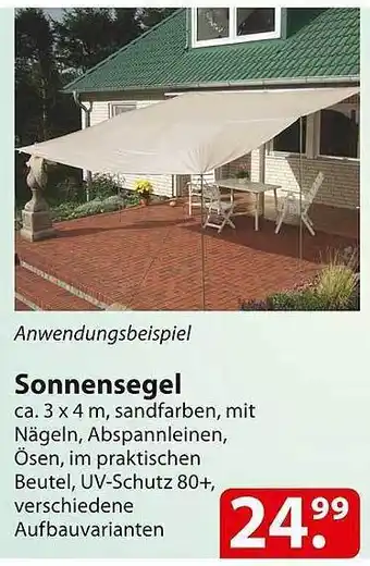 Famila Nord Ost Sonnensegel Angebot