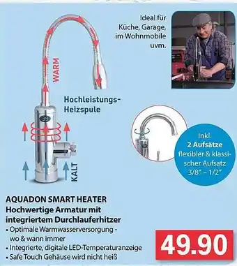 Famila Nord West Aquadon Smart Heater Hochwertige Armatur Mit Integriertem Durchlauferhitzer Angebot