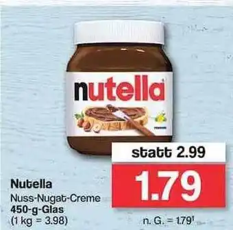 Famila Nord West Nutella Nuss-nugat-creme Angebot