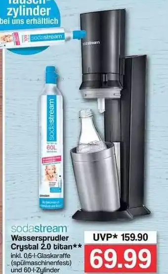 Famila Nord West Sodastream Wassersprudler Crystal 2.0 Titan** Angebot