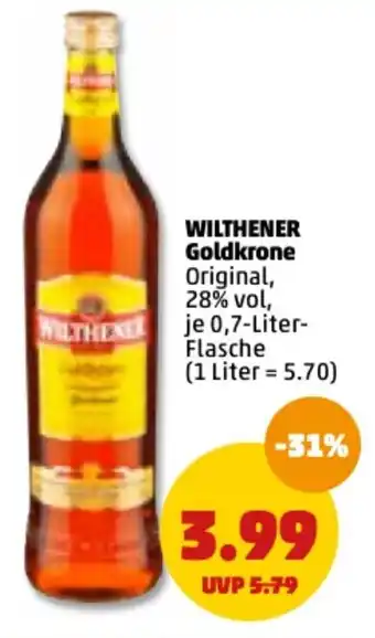 PENNY Wilthener Goldkrone 700ml Angebot