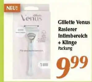 inkoop Gillette Venus Rasierer Intimbereich + Klinge Angebot