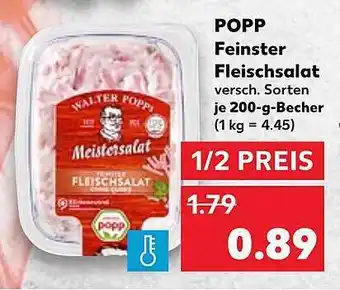 Kaufland Popp Feinster Fleischsalat Angebot