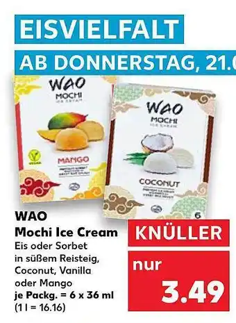 Kaufland Wao Mochi Ice Cream Angebot