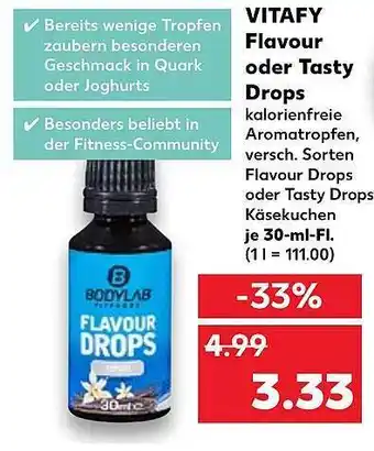 Kaufland Vitafy Flavour Oder Tasty Drops Angebot