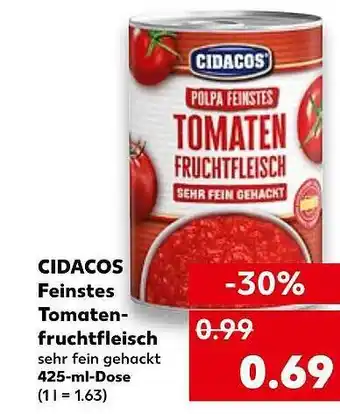 Kaufland Cidacos Feinstes Tomatenfruchtfleisch Angebot