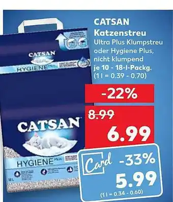 Kaufland Catsan Katzenstreu Angebot