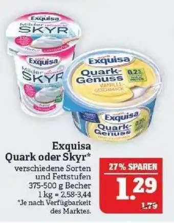 Marktkauf Exquisa Quark Oder Skyr Angebot