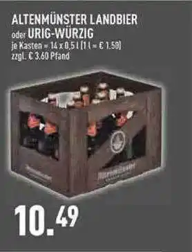 Marktkauf Altenmünster Landbier Oder Urig-würzig Angebot