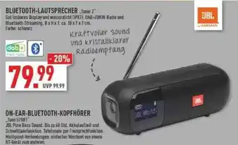 Marktkauf Jbl Bluetooth-lautsprecher, On-ear-bluetooth-kopfhörer Angebot