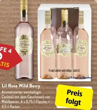 Aldi Süd Lil Rose Wild Berry 6 x 0,75 L Flasche Angebot