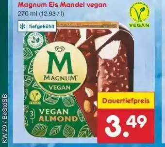 Netto Marken-Discount Magnum Eis Mandel Vegan Angebot