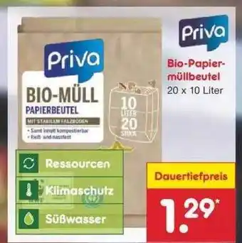 Netto Marken-Discount Bio-papier-müllbeutel Angebot