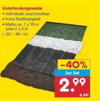 Netto Marken-Discount Unterbodengewebe Angebot