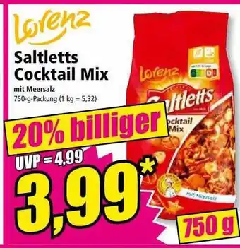 Norma Lorenz Saltletts Cocktail Mix Angebot