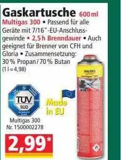 Norma Gaskartusche Angebot