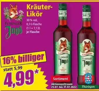 Norma Kräuter-likör Jagd Angebot