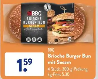 Aldi Süd BBQ Brioche Burger Bun mit Sesam 300 g Packung Angebot