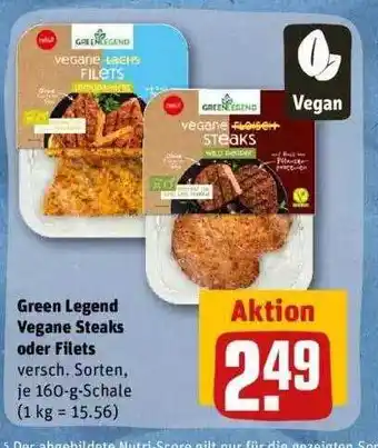 REWE Green Legend Vegane Steaks Oder Filets Angebot