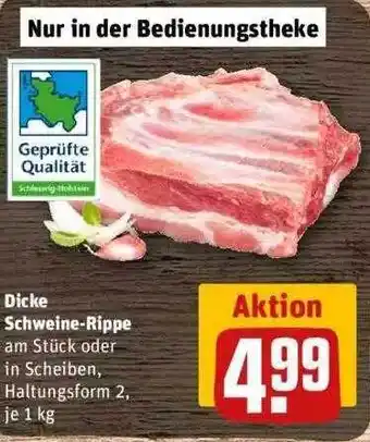 REWE Dicke Schweine-rippe Angebot