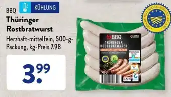 Aldi Süd BBQ Thüringer Rostbratwurst 500 g Packung Angebot