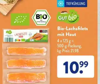 Aldi Süd Gut Bio Lachsfilets mit Haut 500 g Packung Angebot