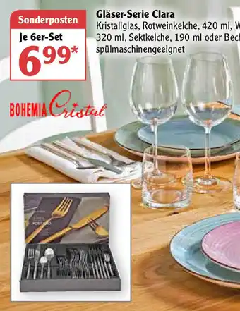 Globus Gläser Serie Clara Angebot