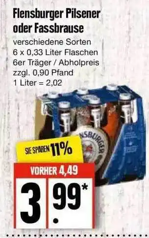 Edeka Flensburger Pilsener Oder Fassbrause Angebot