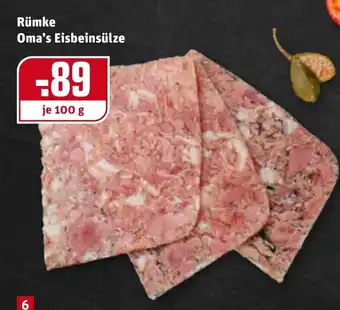 REWE Rümke Oma's Eisbeinsülze 100 g Angebot