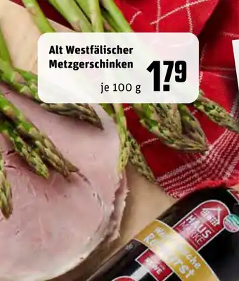 REWE Alt Westfälischer Metzgerschinken 100g Angebot