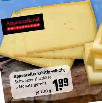 REWE Appenzeller kräftig Würzig 100g Angebot