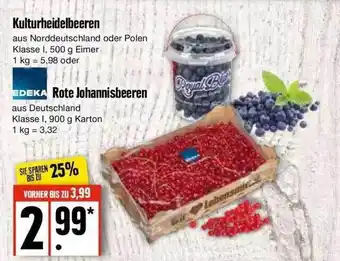 Edeka Kulturheidelbeeren Rote Johannisbeeren Angebot