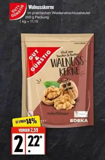 Edeka Gut & Günstig Walnusskerne Angebot