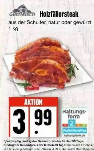 Edeka Gutfleisch Holzfällersteak Angebot